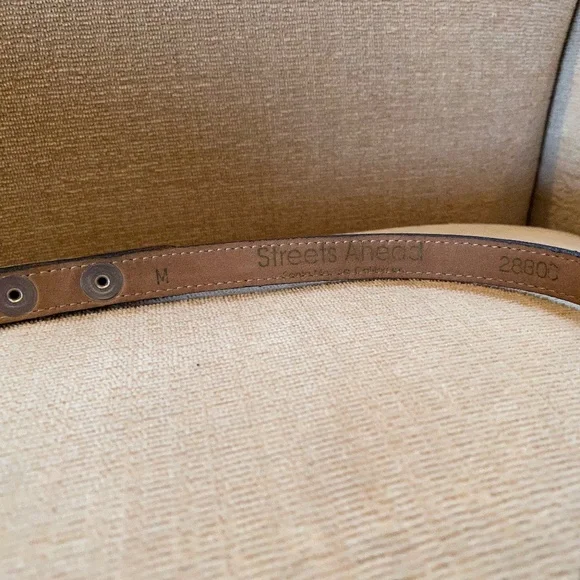 Streets Ahead Horsebit Croc Leather Belt - Picture 2 of 16